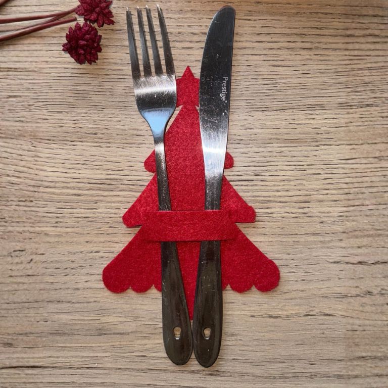 Christmas cutlery holder