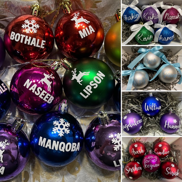 Christmas solid baubles
