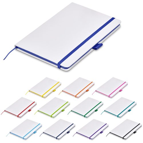 Plain white custom notebook